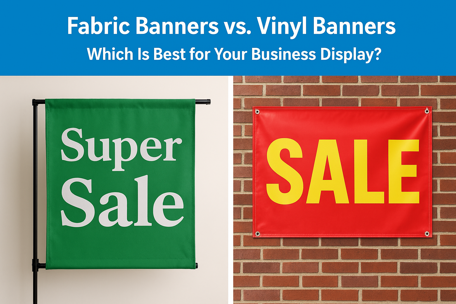 Fabric Banners vs. Vinyl Banners: